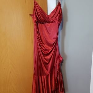 Beautiful red homecoming or prom dresa